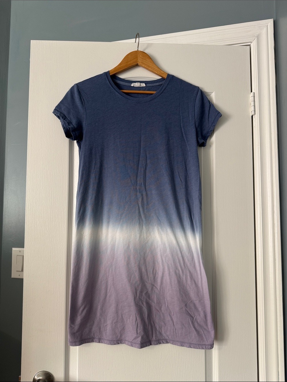Splendid Maxson Ombre Dip Dye T-shirt Dress Size Small